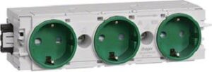 Hager Steckdose 3f C-Profil WA-Steck-/Klemmtechnik grün GS30006029 – Bild 1