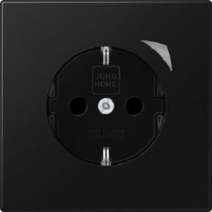 Jung HOME SCHUKO Steckdose Energy Serie LS Graphitschwarz matt BTLS1521SESWM – Bild 1