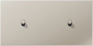 Jung Abdeckung 2fach waag. mit 1+1 Kipphebeln ES12-200R1 – Bild 1