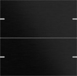 Gira Wippenset 2-fach Tastensor 4 TS4 Aluminium Schwarz 5022126 – Bild 1