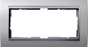 Gira Rahmen 2-fach ohne Mittelsteg EVENT aluminium Einsatz 100236 – Bild 1