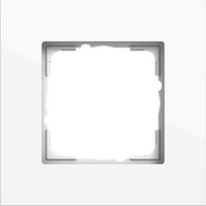 Gira Abdeckrahmen 1-fach Gira Esprit Aluminium Reinweiß lackiert 0211403 – Bild 1