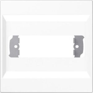 Jung Abdeckung für 1 Trapezsteckverb. (LS990) D-Subminator alpinweiss LS994-1WW – Bild 1