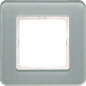 Berker Rahmen 1-fach Glas polarweiß 10116079 – Bild 1