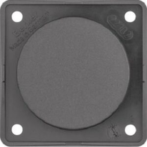 Berker Blindverschluß anthrazit mit Tragplatte 945162505 – Bild 1