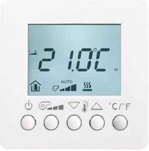 Busch-Jaeger AP Raumtemperaturregler Fan Coil mit Display Davos studiows 6138/11-84 – Bild 1