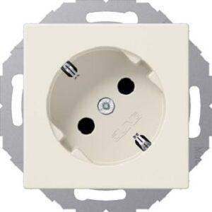 Jung Schuko-Steckdose 45° AS500 mit erhöhtem BS weiss A520-45KI – Bild 1