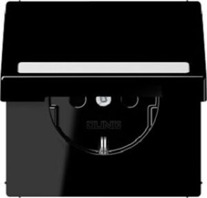 Jung SCHUKO Steckdose, 16 A 250 V ~, mit Schriftfeld, Berührungsschutz, Klappdec LS1520BFNAKLSW – Bild 1