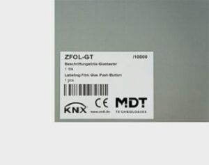 MDT Beschriftungsfolie für Glastaster Plus ZFOL-GT – Bild 1