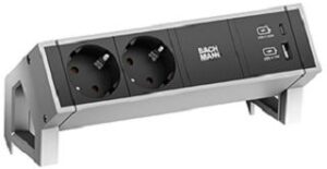 Bachmann DESK2 2xCEE7/3 1xUSB A C 22W Charge 902.901 – Bild 1