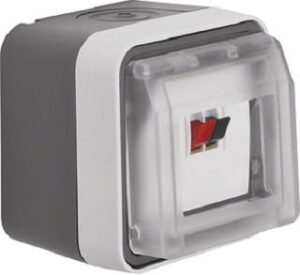 Berker Lautsprecherdose lichtgrau 11963505 – Bild 1