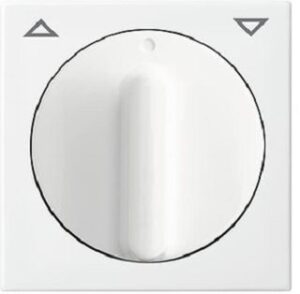 Busch-Jaeger Zentralscheibe mit Drehgriff für Jalousie Busch-balance SI alpinweiß 2542DR-914 – Bild 1