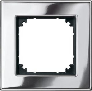 Merten Metallrahmen 1-fach M-PLAN Metall chrom 475139 – Bild 1