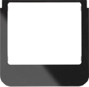 Berker Rahmen abgerundet schwarz Glas 13192145 – Bild 1