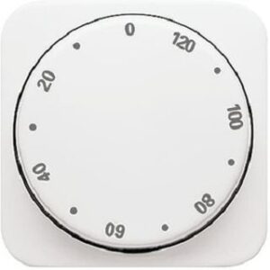 Busch-Jaeger Zentralscheibe Zeitschaltuhr Reflex SI alpinweiss 1771-214-102 – Bild 1