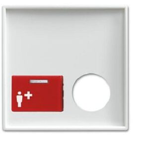 Busch-Jaeger Zentralscheibe, alpinweiß,  Rufsysteme, Licht-Ton-Rufsysteme 2548-022B-914 – Bild 1