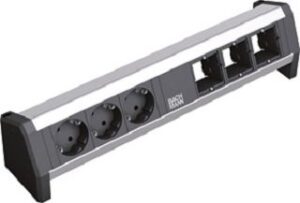 Bachmann Steckdoseneinheit CUSTOM 3xSchuko 3xABD GST18 902.002 – Bild 1