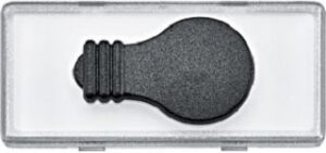 Merten Schriftfeld Symbol Licht mit tastbarem Kontrast-Symbol 434791 – Bild 1