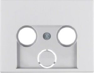 Berker Zentralstück aluminium für Antennensteckdose 12017013 – Bild 1