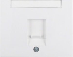 Berker Zentralstück polarweiß mit Beschriftungsfeld 11707009 – Bild 1