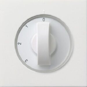 Gira Abdeckung mit Knebel 3-Stufensch. Flächenschalter reinweiss glänzend 0669112 – Bild 1