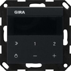 Gira UP-Radio IP System 55 Schwarz matt 2320005 – Bild 1
