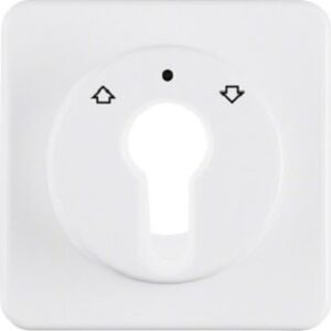 Berker Zentralstück polarweiß für Schlüsselschalter 151819 – Bild 1