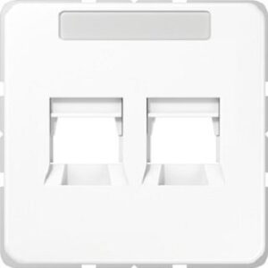 Jung Abdeckungfür 1 MJ ungeschirmt CD500 f.2 Steckbuchsen alpinweiss CD569-2WEWW – Bild 1