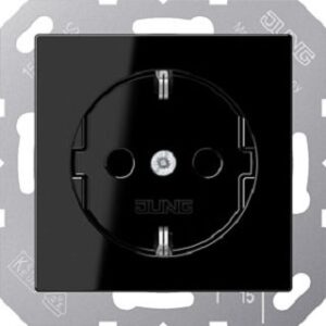 Jung SCHUKO Steckdose schwarz mit erhöhtem Berührungsschutz A1520BFKISW – Bild 1