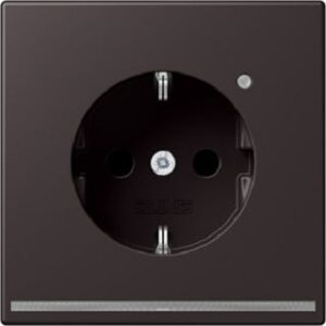 Jung SCHUKO® Steckdose mit LED-Orientier ungslicht, 16 A 250 V ~, Berührungsschut AL1520-ODLNW – Bild 1
