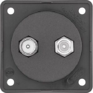 Berker Antennen Verbinderdose sw/matt, TV/SAT 845632503 – Bild 1