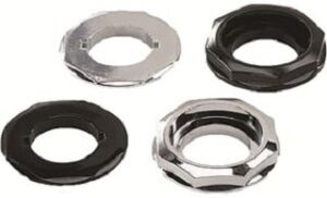 ABB Adapter 30,5/22,5mm Kunstst. sw für NOT-Aus-Taster CL KA1-8027 – Bild 1