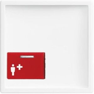 Busch-Jaeger Zentralscheibe, studioweiß,  Rufsysteme, Licht-Ton-Rufsysteme 2548-022A-84 – Bild 1