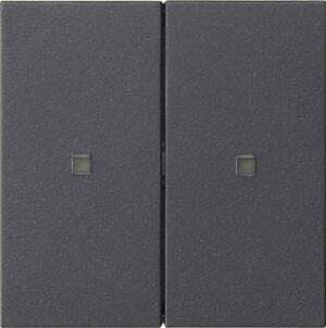 Gira S3000 Wippe 2-fach unbedruckt System 55 Anthrazit 536928 – Bild 1