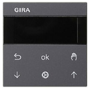 Gira S3000 Jalousie- + Schaltuhr Display System 55 Anthrazit 536628 – Bild 1