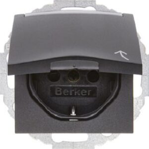 Berker Schuko-Steckdose anthrazit 47461606 – Bild 1