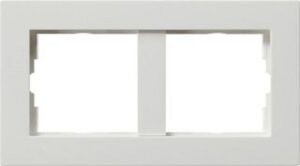 Gira Abdeckrahmen 2-fach ohne Mittelsteg E22 reinweiss 1002204 – Bild 1