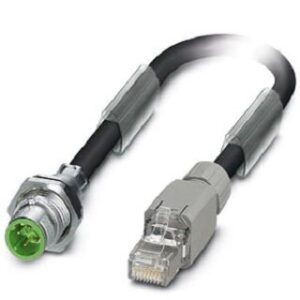 Phoenix Contact Netzwerkkabel, Schutzart: IP20, Kab ellänge: 1 m, Polzahl: 4, CAT5, Kab NBC-MSDBP/1,0-937/R4AQ – Bild 1