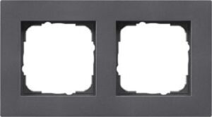 Gira Abdeckrahmen 2-fach flach E2 Anthrazit 0212235 – Bild 1