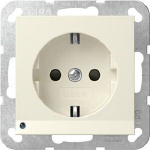 Gira Schuko-Steckdose mit LED Orient. System 55 Cremeweiß 417001 – Bild 1