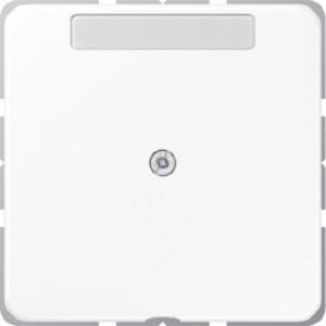 Jung Leitungsausl. mit Zugentl. CD500 mit Schriftfeld alpinweiss CD590NAAWW – Bild 1