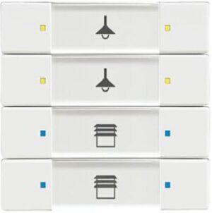 Busch-Jaeger Bedienelement 4/8-fach programmierbar mit Beschriftungsfeld 6127/02-884 – Bild 1