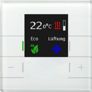 MDT Raumtemperaturregler mit Farbdisplay, Weiß SCN-RTRGW.02 – Bild 1