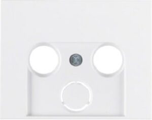 Berker Zentralstück polarweiß für Antennen-Dose 12017019 – Bild 1