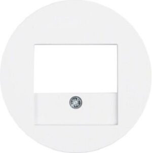 Berker Zentralstück polarweiß glänzend mit TAE-Ausschnitt 10382089 – Bild 1