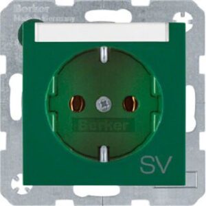 Berker SCHUKO-Steckdose mit Beschriftungsfeld 47508913 – Bild 1