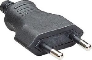 Bachmann Euro-Stecker 2,5A/250VAC mit Schraubanschluss Pack=3Stk. 900.010 – Bild 1