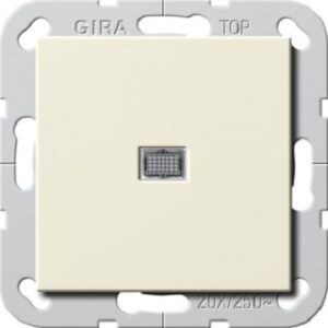 Gira Wippschalter Aus 2-polig System 55 cremeweiss Kontroll 20A 283401 – Bild 1