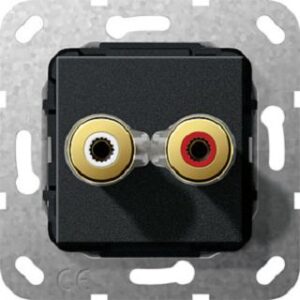 Gira WBT 0710 Cu nextgen™ Schraubanschl. Einsatz Schwarz matt 566510 – Bild 1