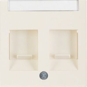 Berker Zentralstück weiß glänzend mit Beschriftungsfeld 11818982 – Bild 1